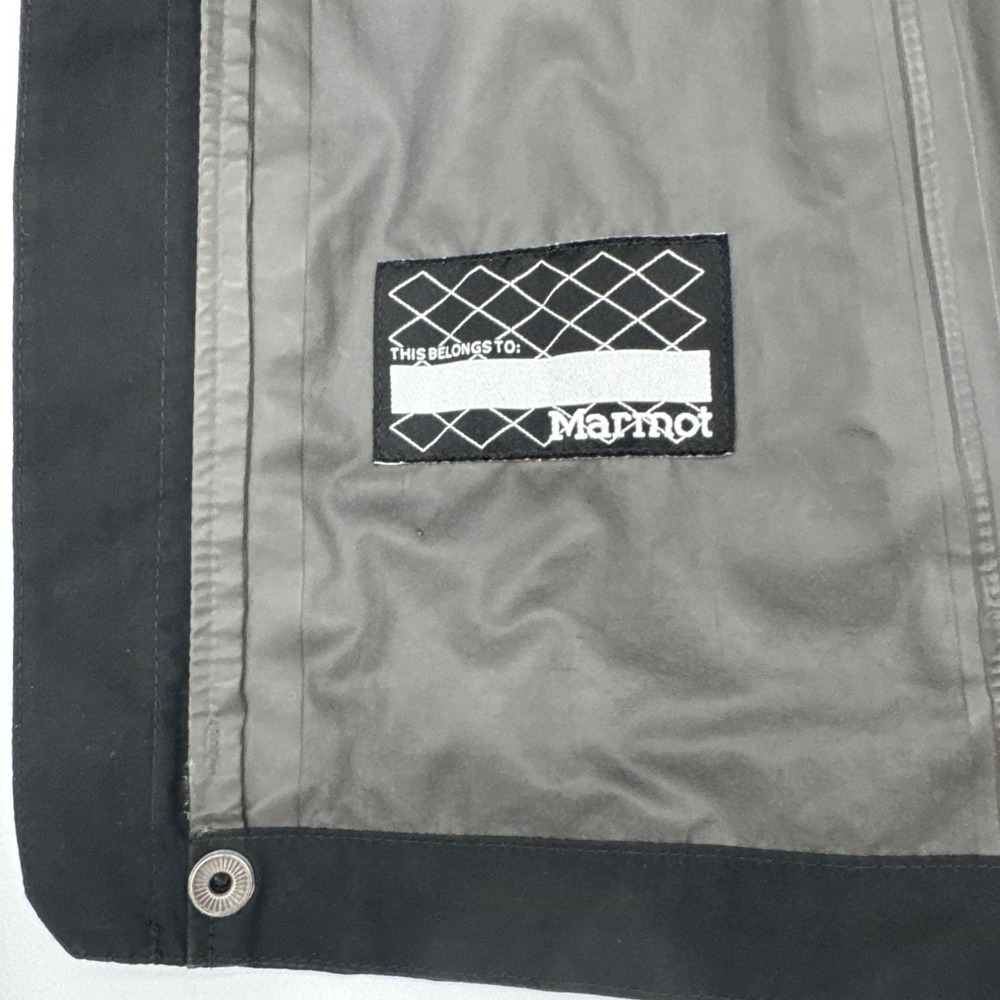 Marmot gore tex‎ kids Rain Jacket Black Size M Waterproof Windproof Hooded - Picture 13 of 14